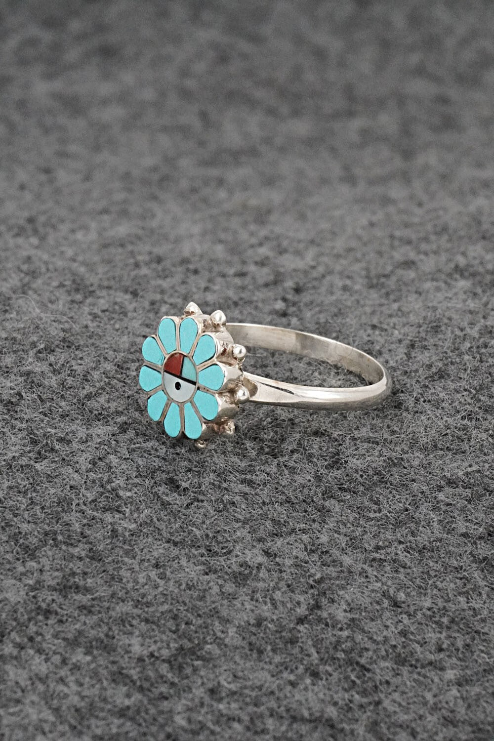 Multi-Stone & Sterling Silver Ring - Maxine Soseeah - Size 7.75