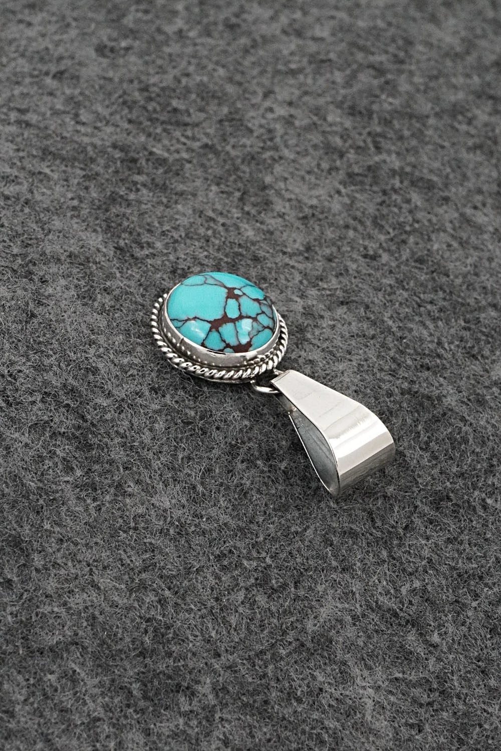 Turquoise & Sterling Silver Pendant - Eugene Gruber