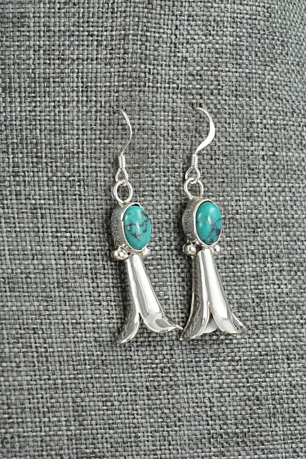 Turquoise & Sterling Silver Earrings - Robinson Martinez