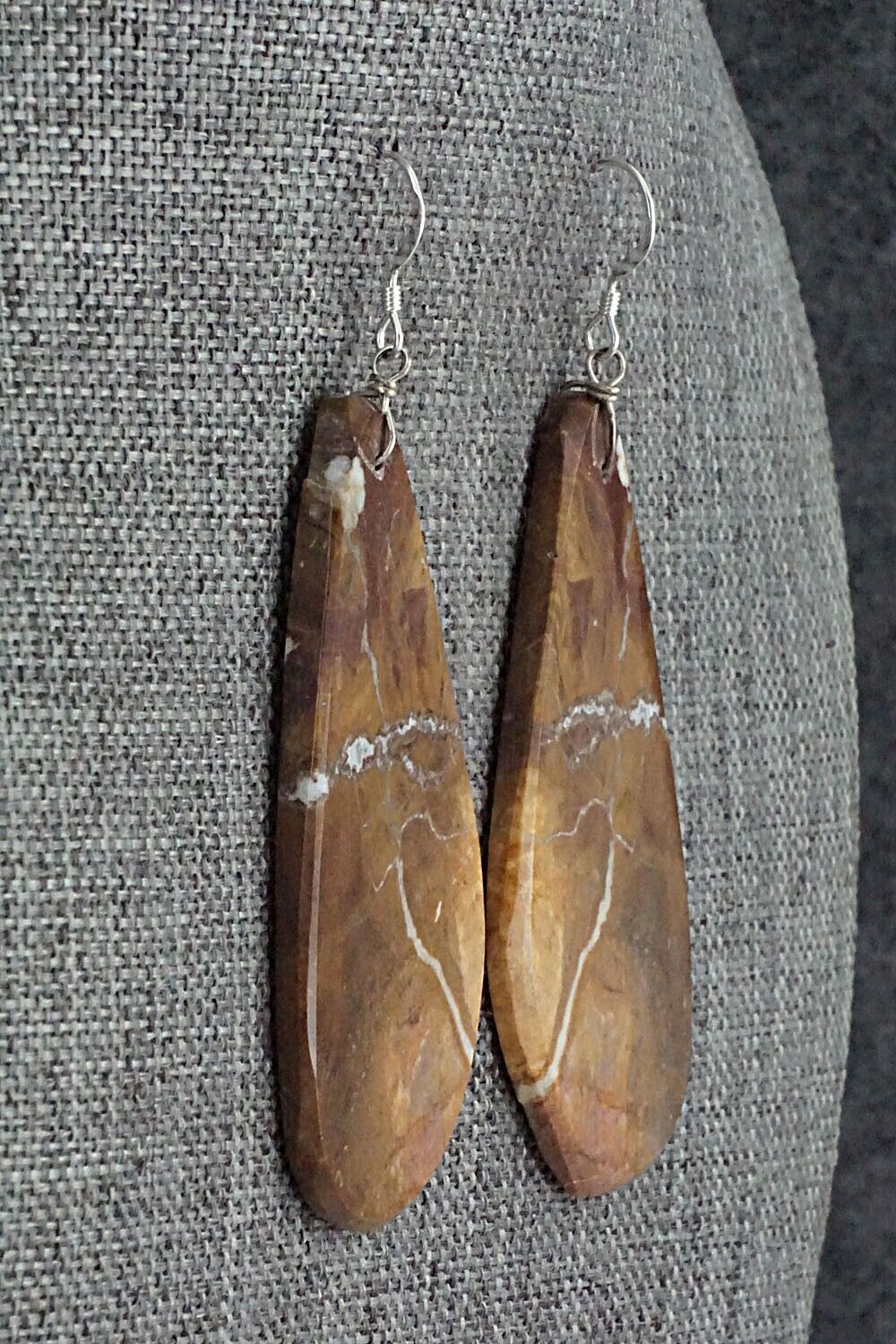 Wild Horse & Sterling Silver Earrings - Francis Garcia