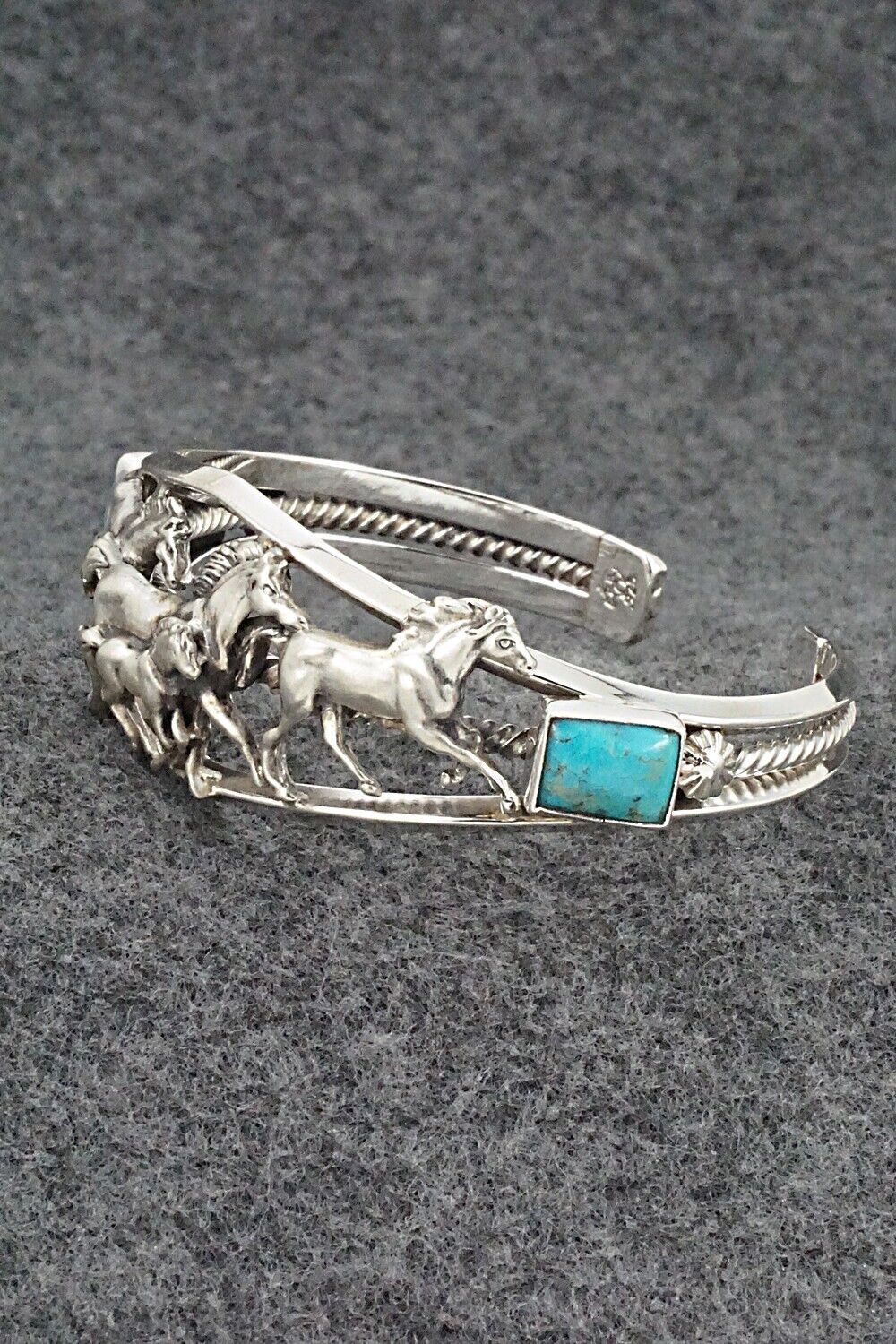 Turquoise & Sterling Silver Bracelet - Bobby Platero