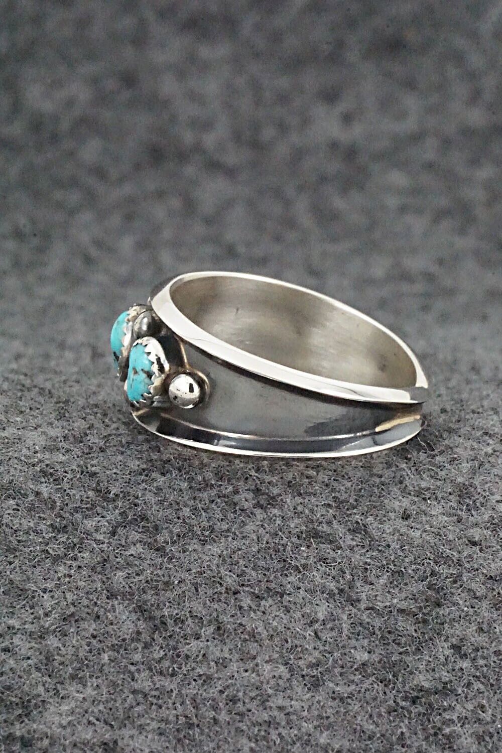 Turquoise & Sterling Silver Ring - Paul Largo - Size 11.75