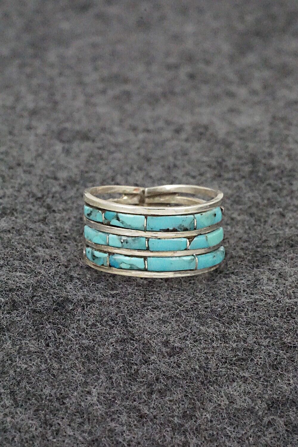 Turquoise & Sterling Silver Ring - Debbie Livingston - Size 6