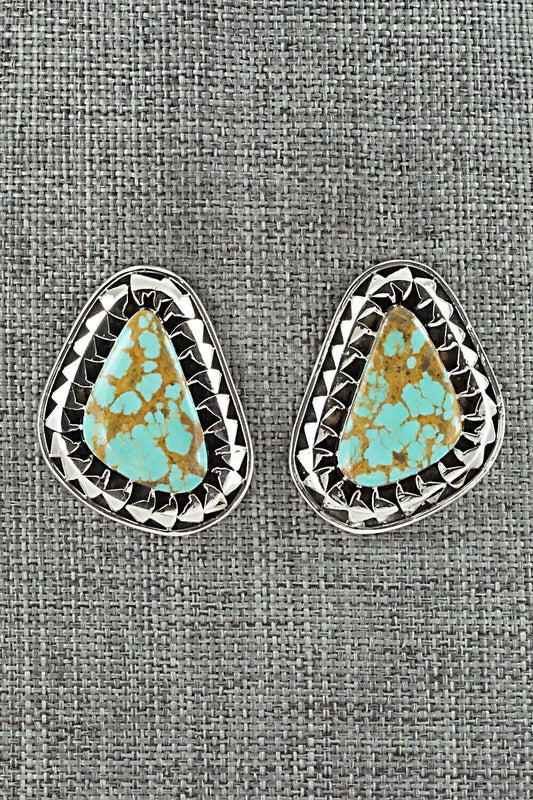 Turquoise and Sterling Silver Earrings - Sharon McCarthy