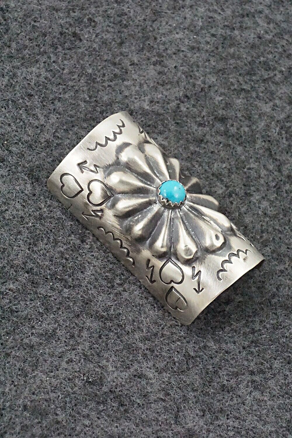 Turquoise & Sterling Silver Hair Pin - Arlene Soce