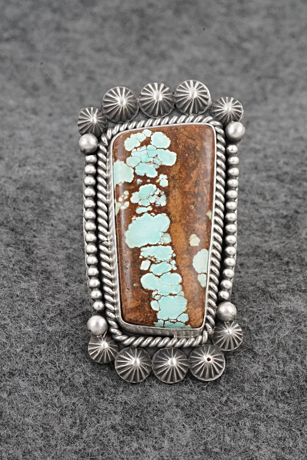Turquoise & Sterling Silver Ring - Michael Calladitto - Size 7