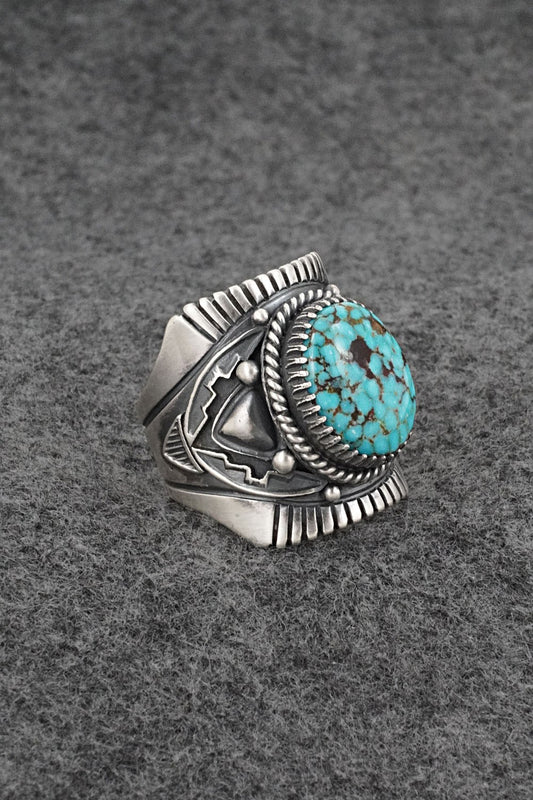 Turquoise & Sterling Silver Ring - Derrick Gordon - Size 11
