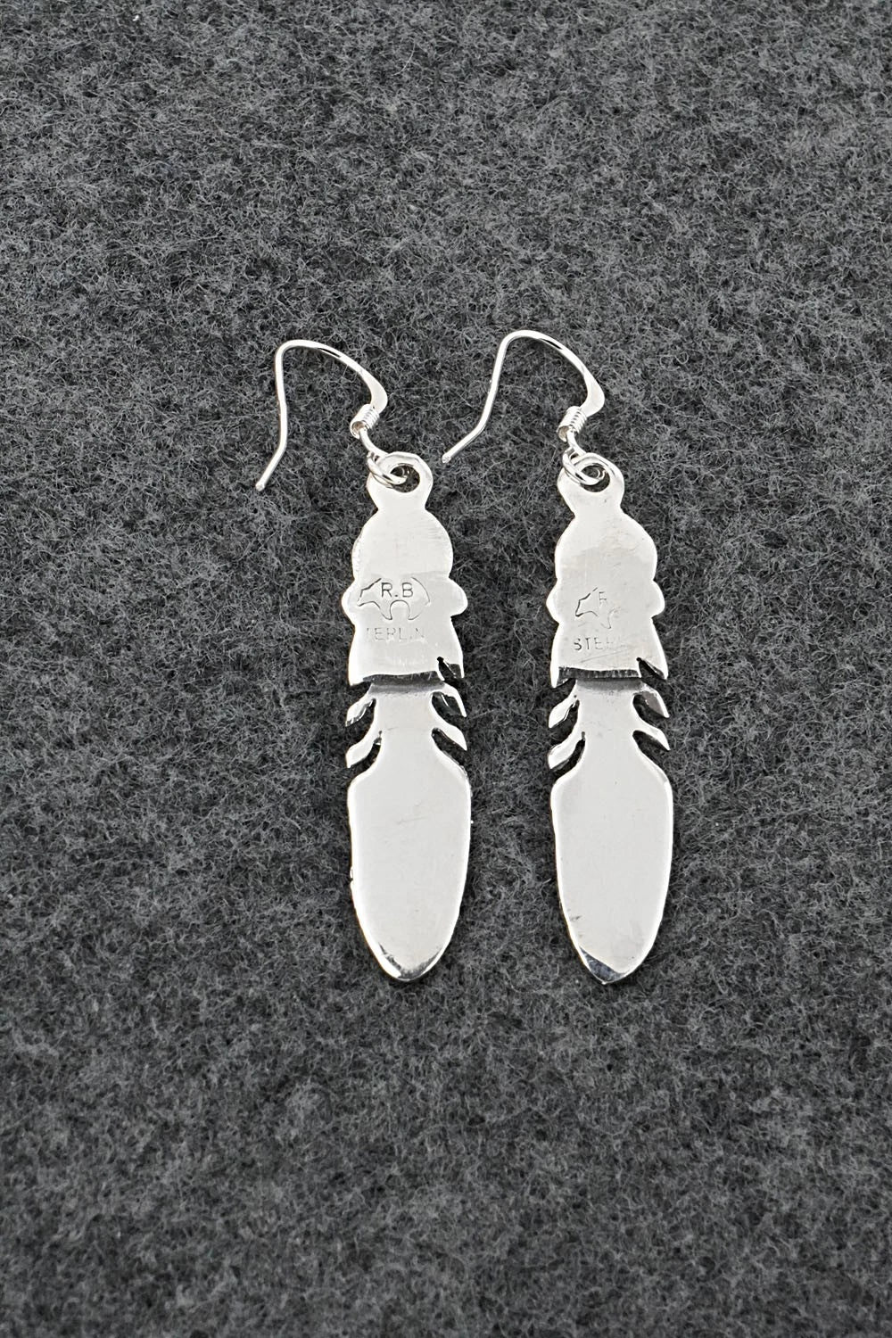 Turquoise & Sterling Silver Earrings - Adelarae Yazzie