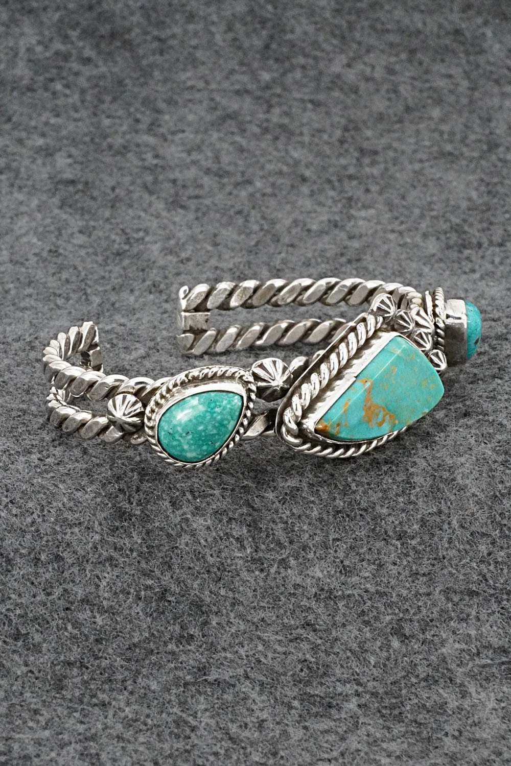 Turquoise & Sterling Silver Bracelet - Emerson Delgarito