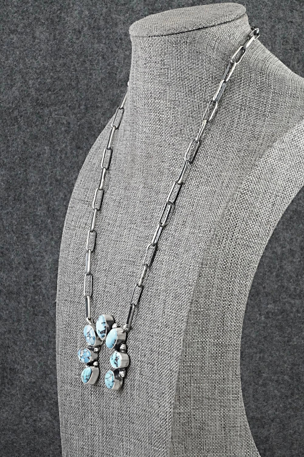Turquoise & Sterling Silver Necklace - Darrin Livingston