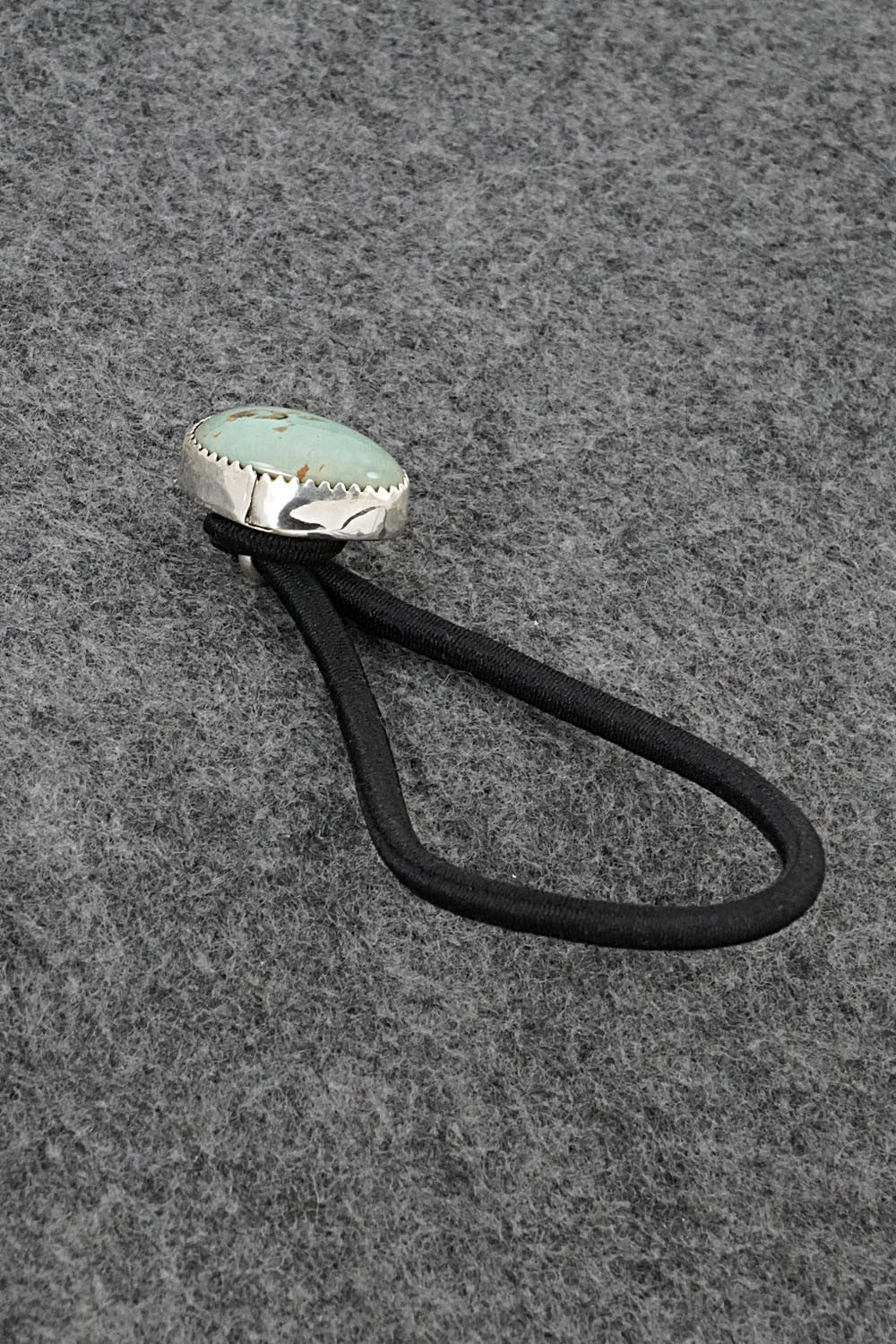 Turquoise & Sterling Silver Hair Tie - Jolene Begay
