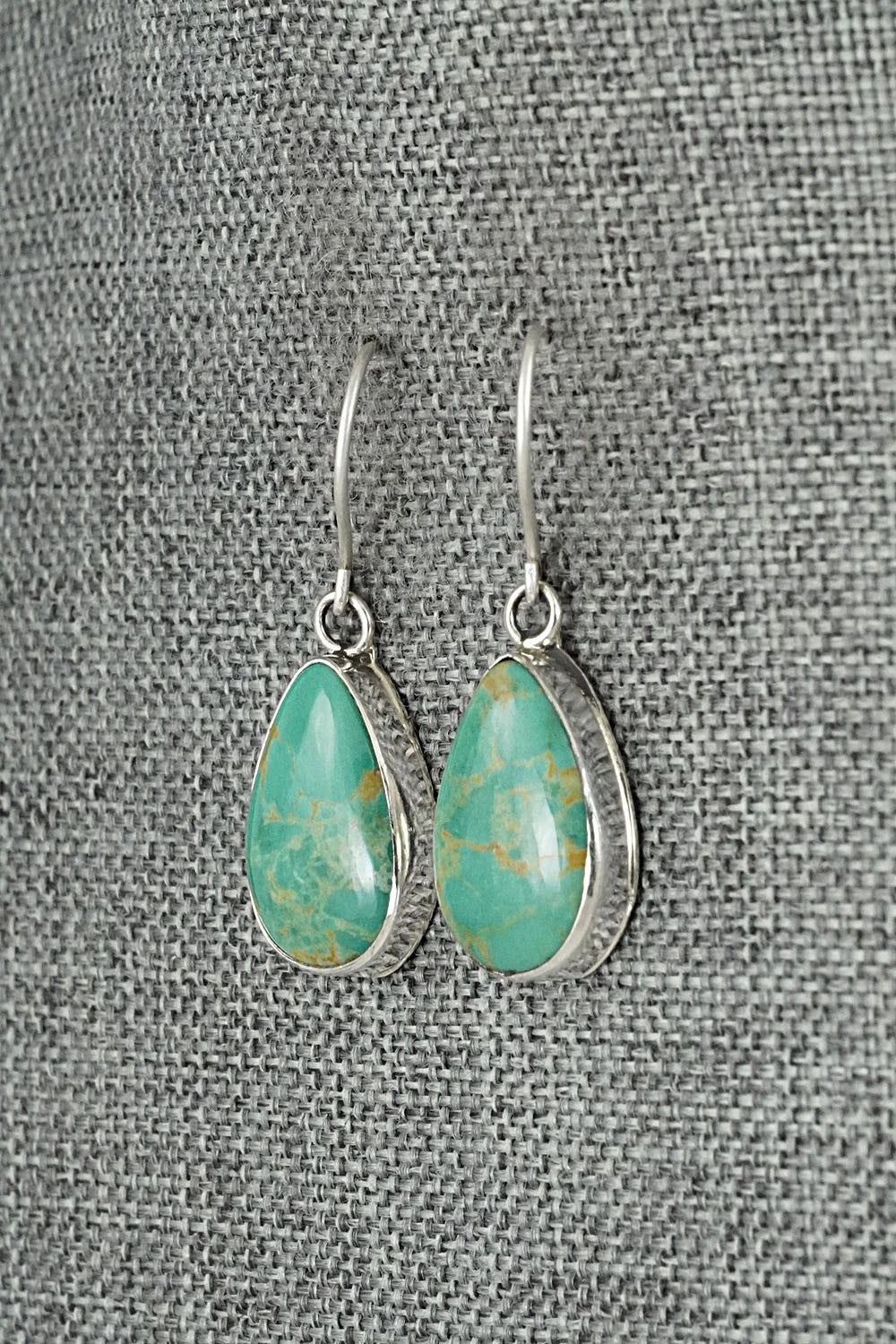Turquoise & Sterling Silver Earrings - Rosemary Saunders
