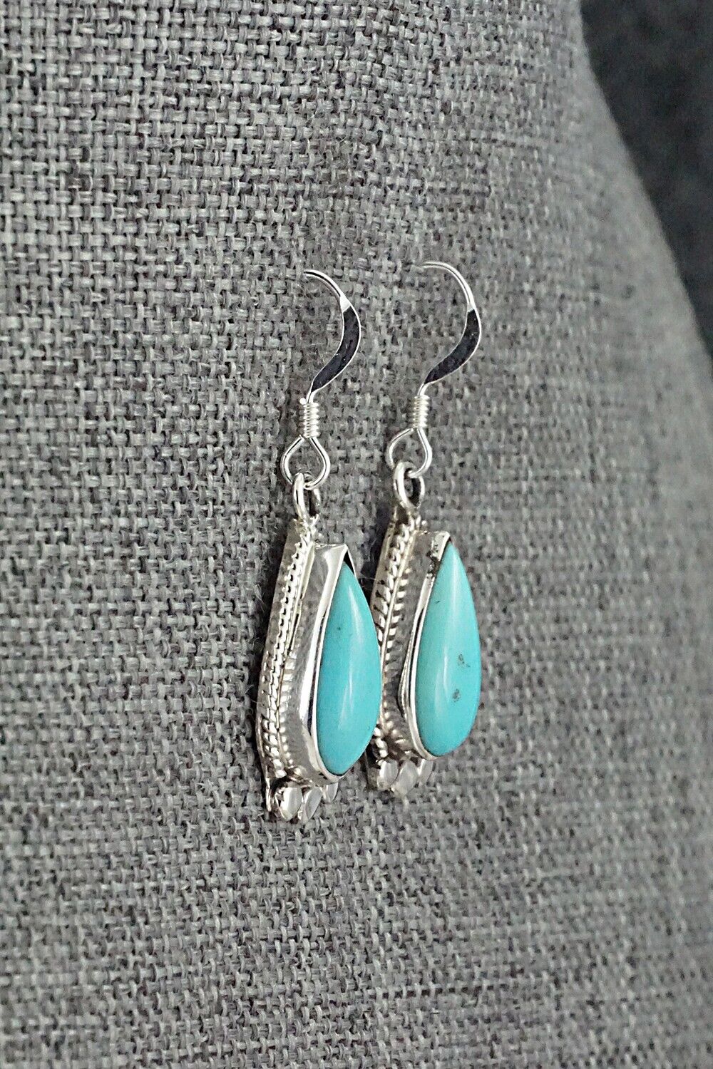 Turquoise and Sterling Silver Earrings - Sharon McCarthy