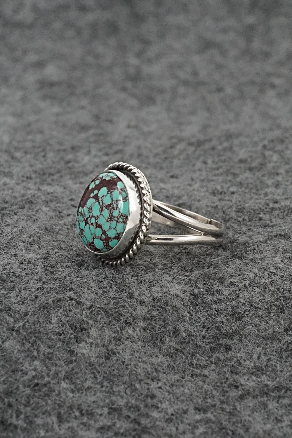 Turquoise & Sterling Silver Ring - Eugene Gruber - Size 6