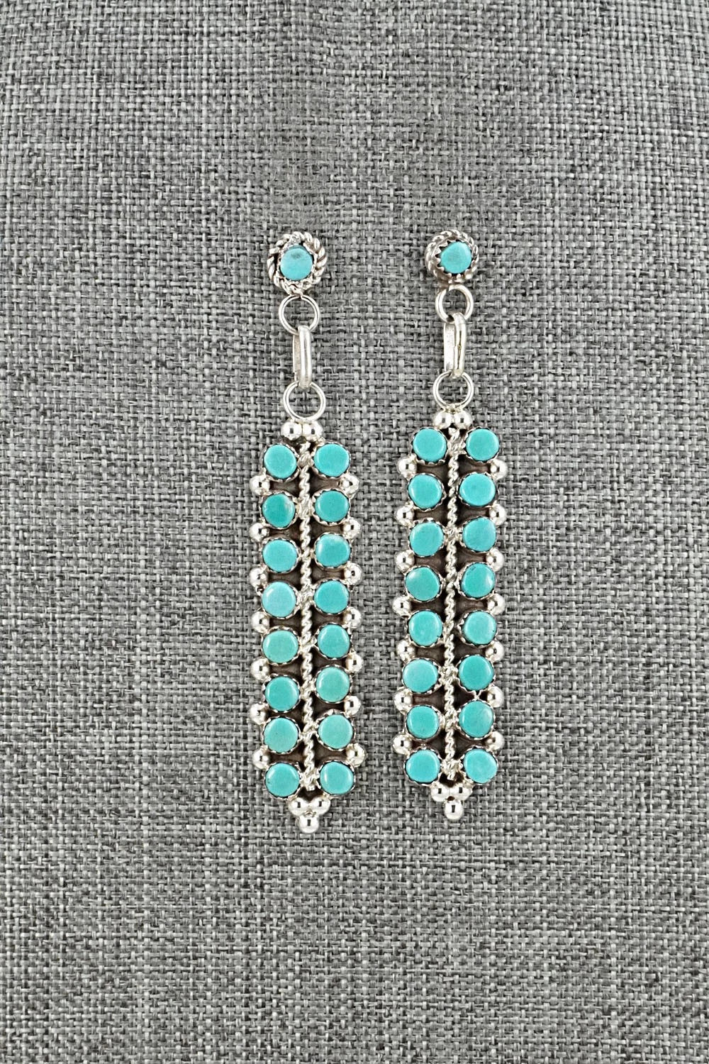 Turquoise & Sterling Silver Earrings - Jean Paisano