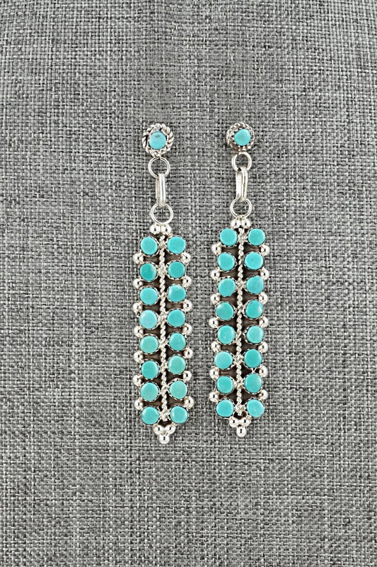 Turquoise & Sterling Silver Earrings - Jean Paisano