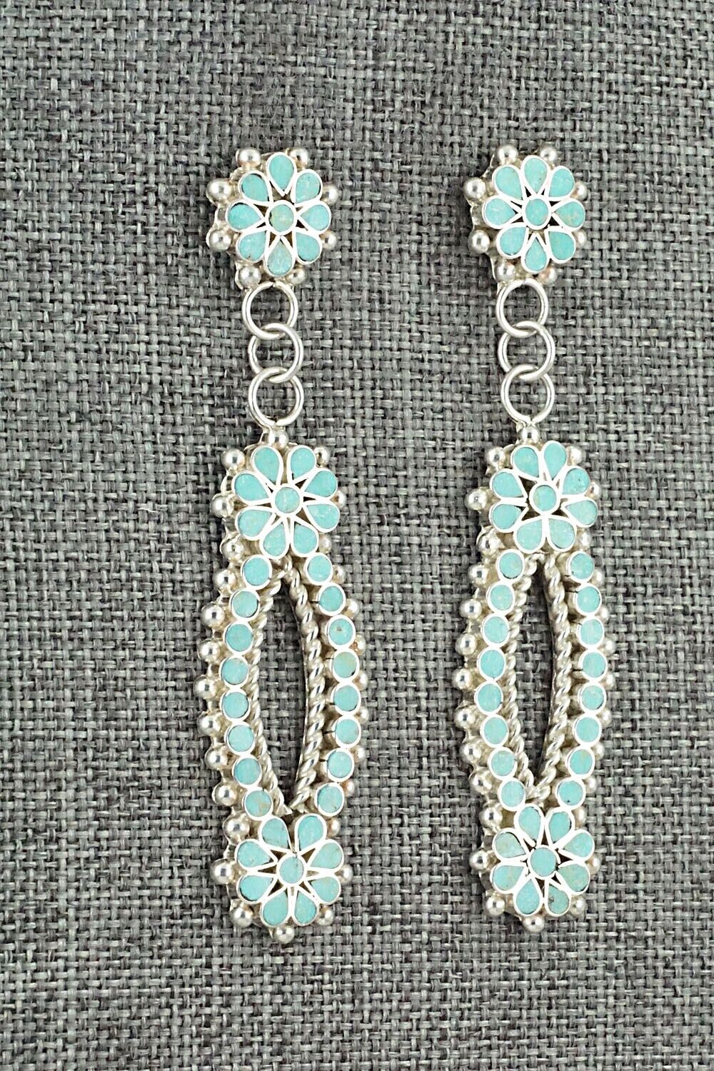 Turquoise & Sterling Silver Earrings - Michelle Peina