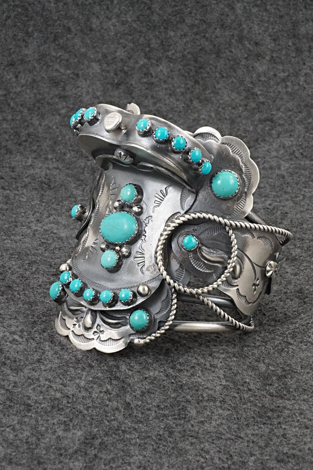 Turquoise & Sterling Silver Bracelet - Tim Yazzie