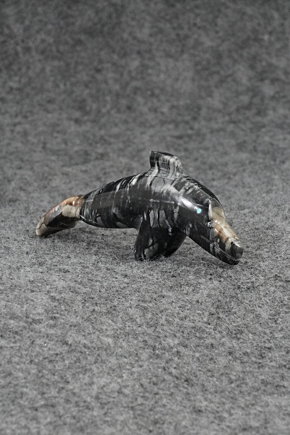 Dolphin Zuni Fetish Carving - Todd Etsate