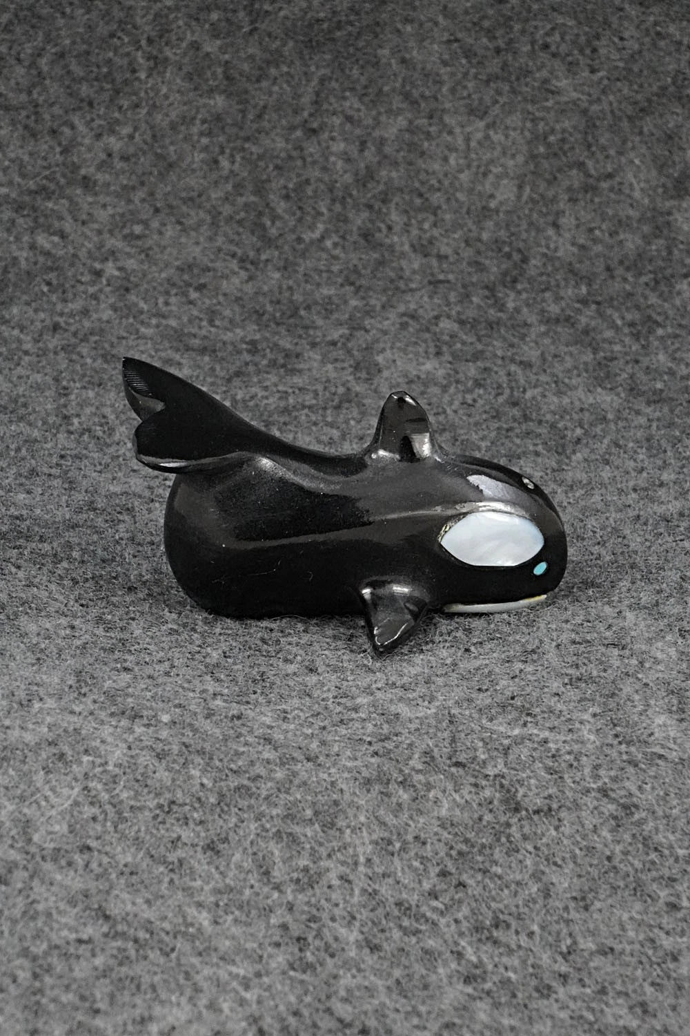 Whale Zuni Fetish Carving - Calvert Bowannie