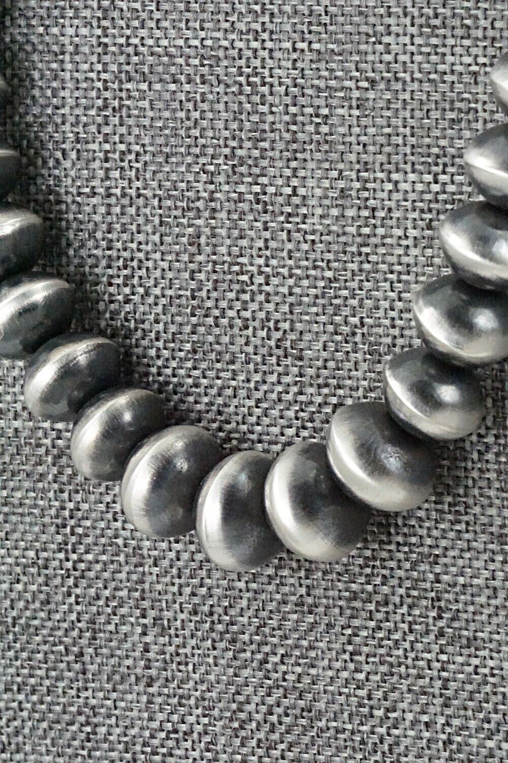 Sterling Silver Navajo Pearl Necklace 22" - Presley Haley