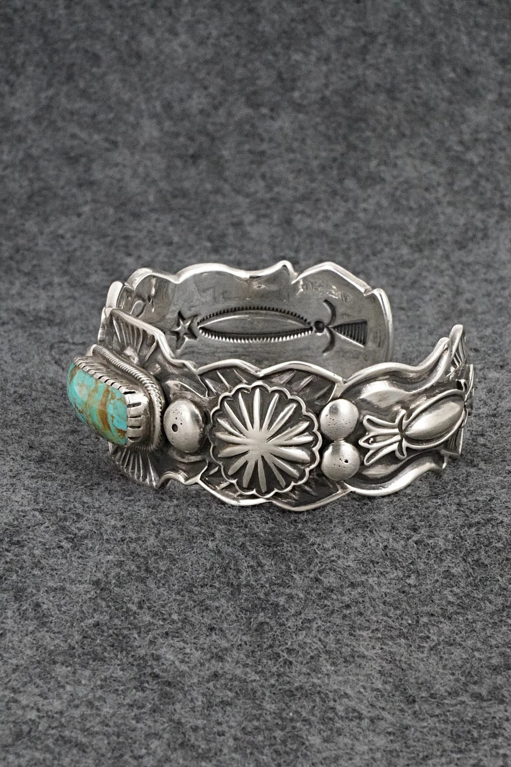 Turquoise & Sterling Silver Bracelet - Roland Dixson