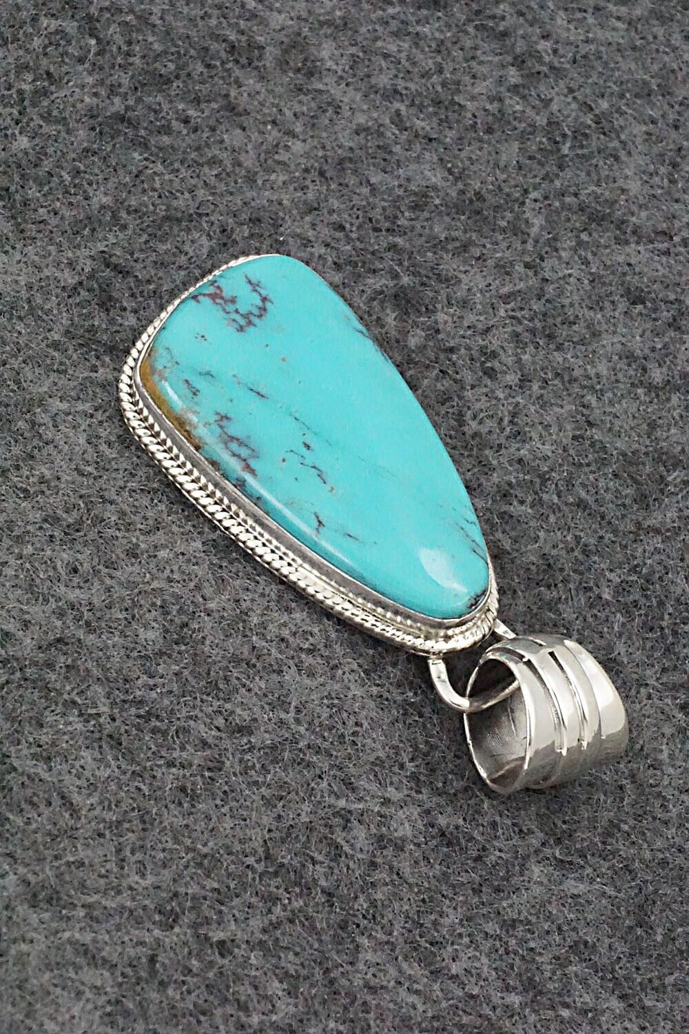 Turquoise and Sterling Silver Pendant - Sharon McCarthy