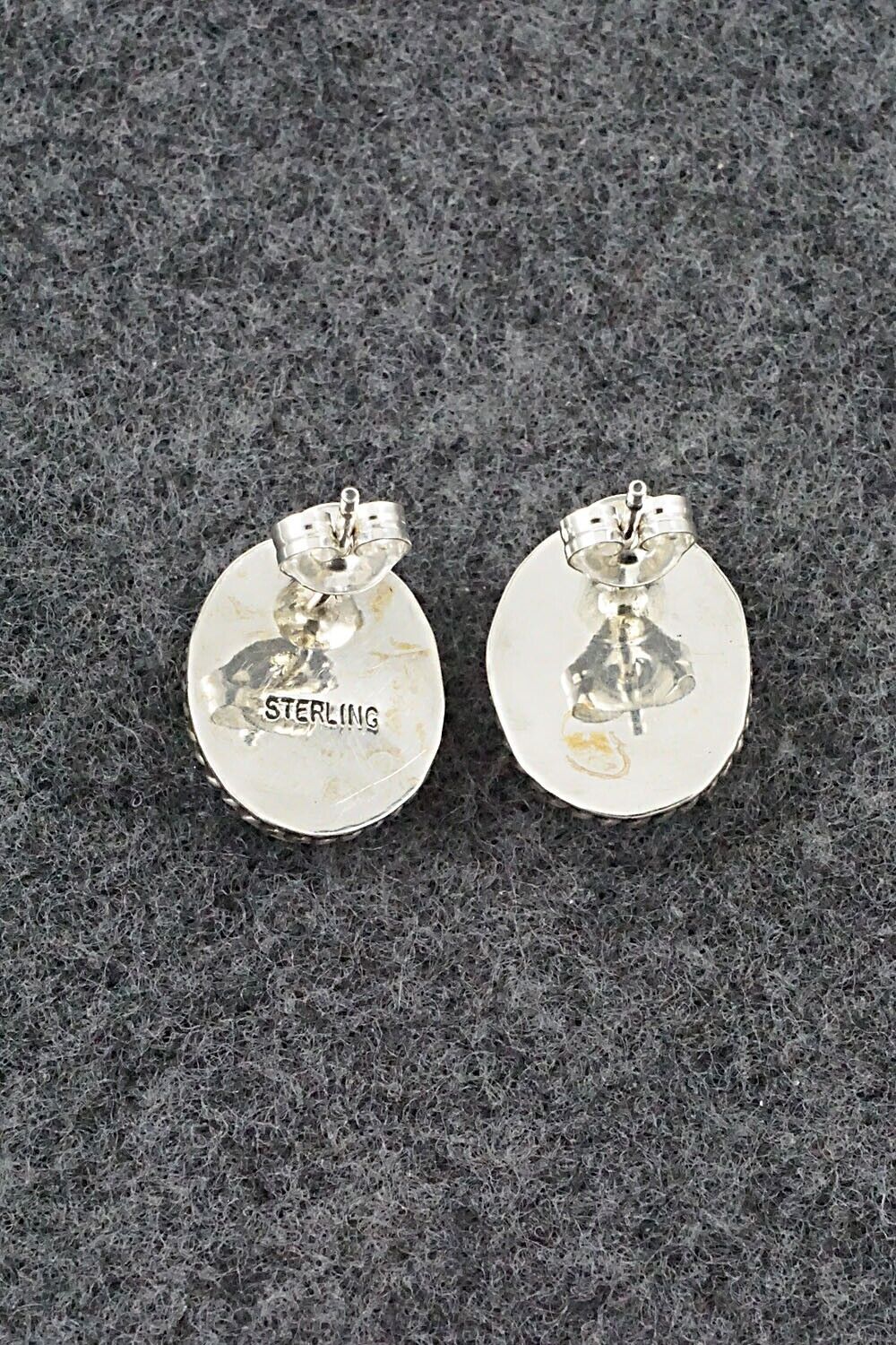 Turquoise & Sterling Silver Earrings - Marco Begaye
