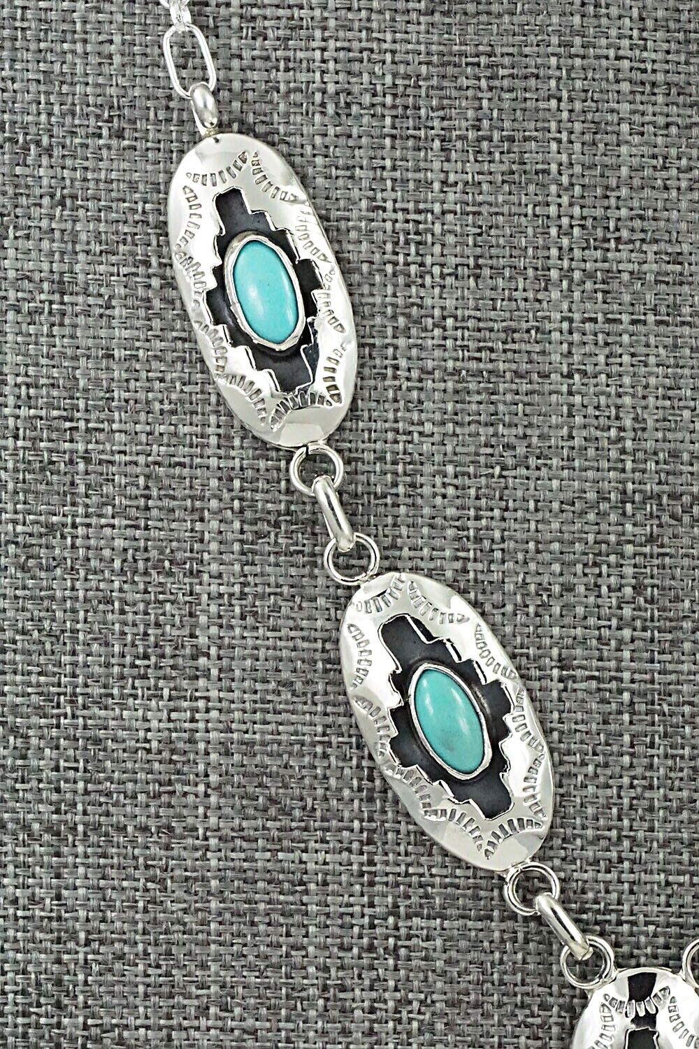 Turquoise & Sterling Silver Necklace - Bobby Platero
