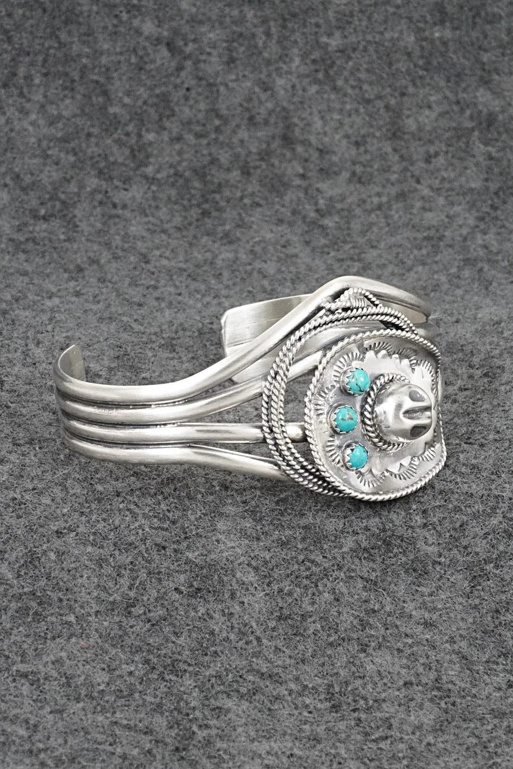 Turquoise & Sterling Silver Bracelet - Bobby Platero