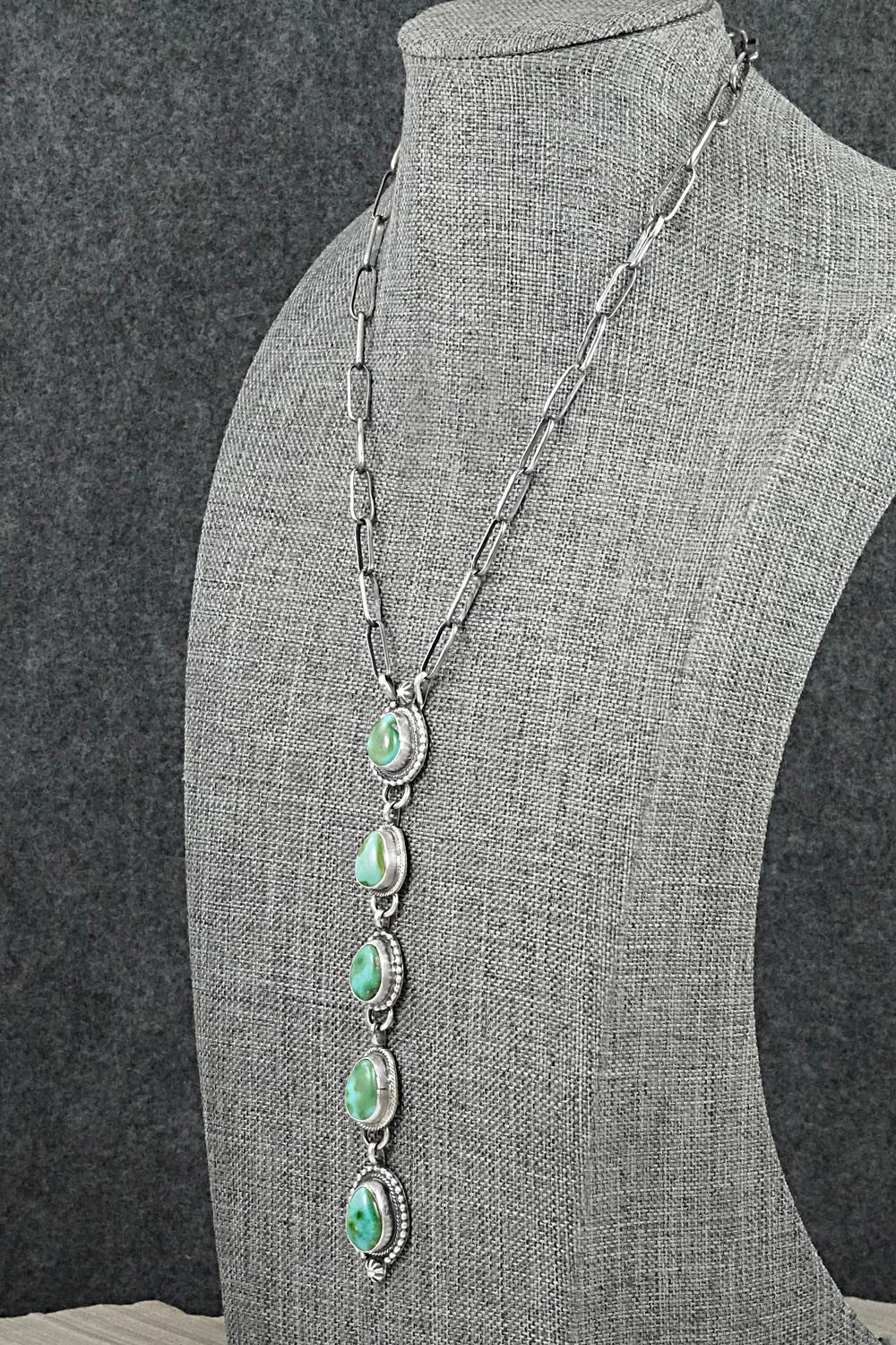 Turquoise & Sterling Silver Necklace - Bobby Johnson
