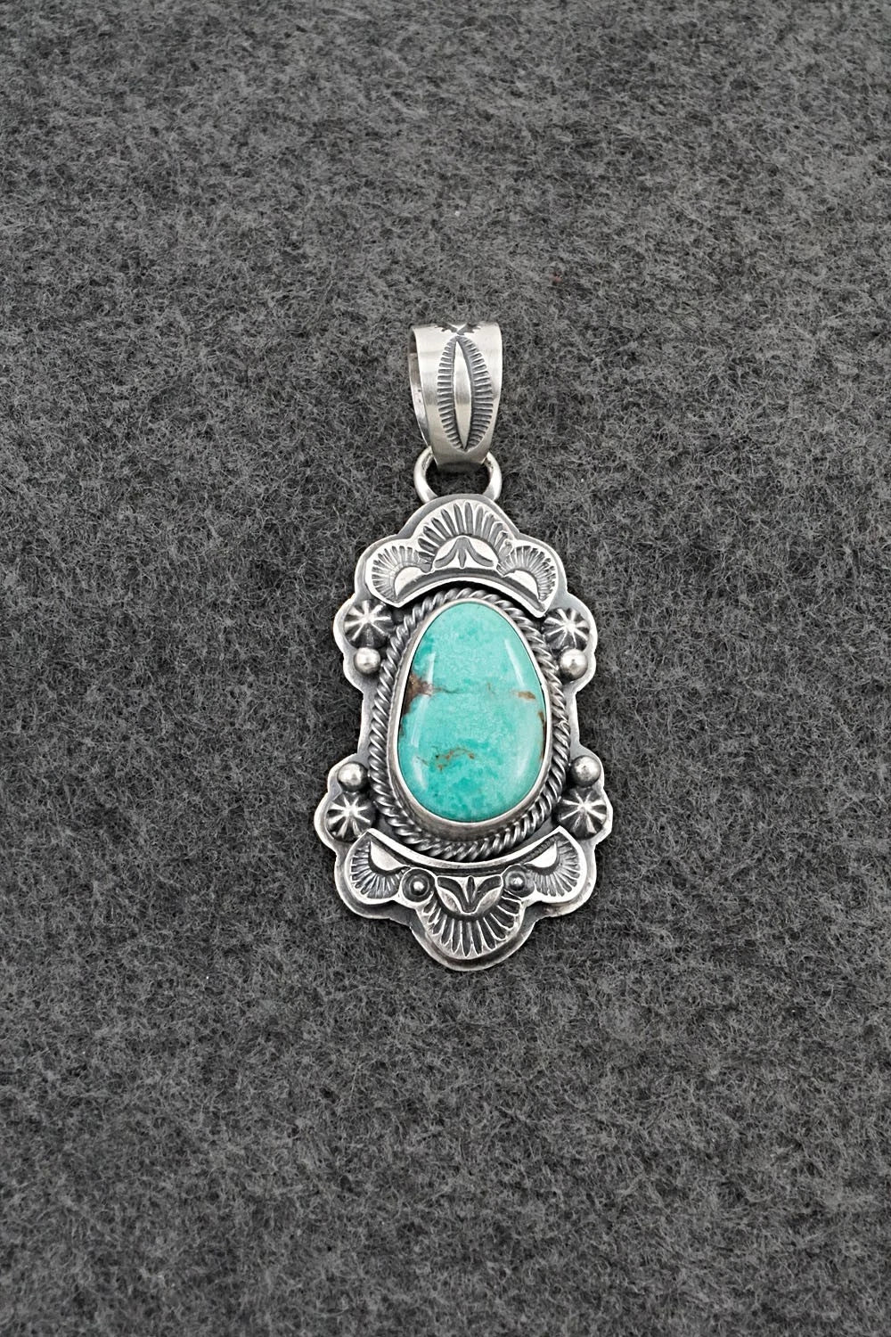 Turquoise & Sterling Silver Pendant - Randy Boyd