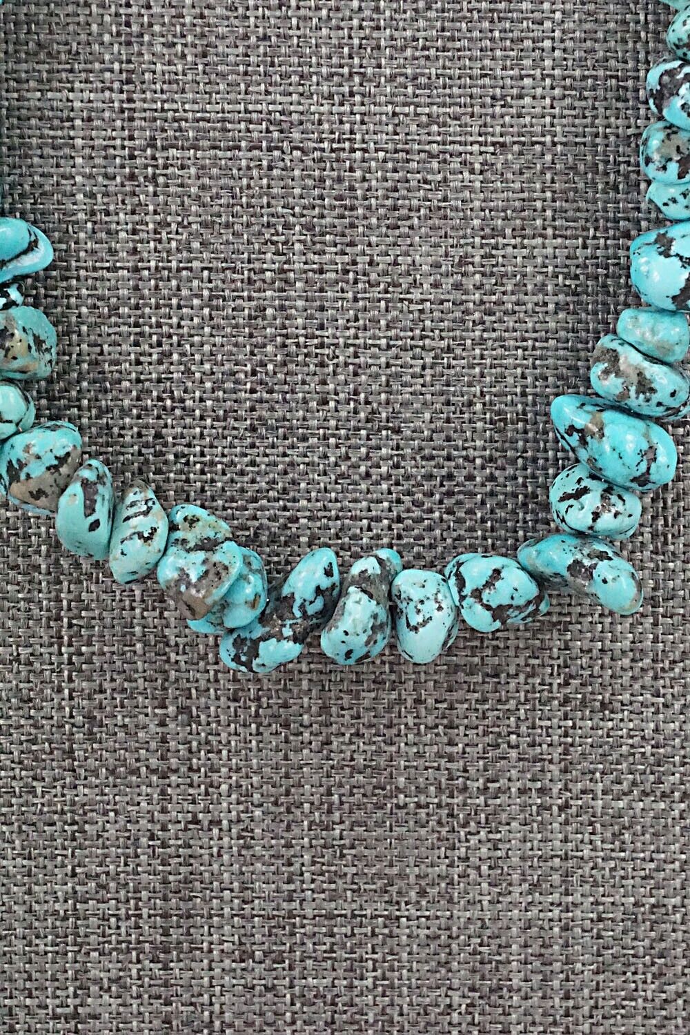 Turquoise & Sterling Silver Necklace 22" - Louise Joe