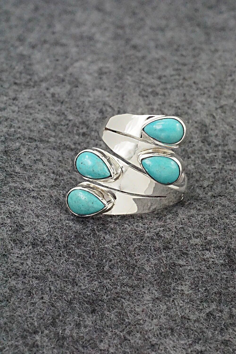 Turquoise & Sterling Silver Ring - Thomas Yazzie - Size 7