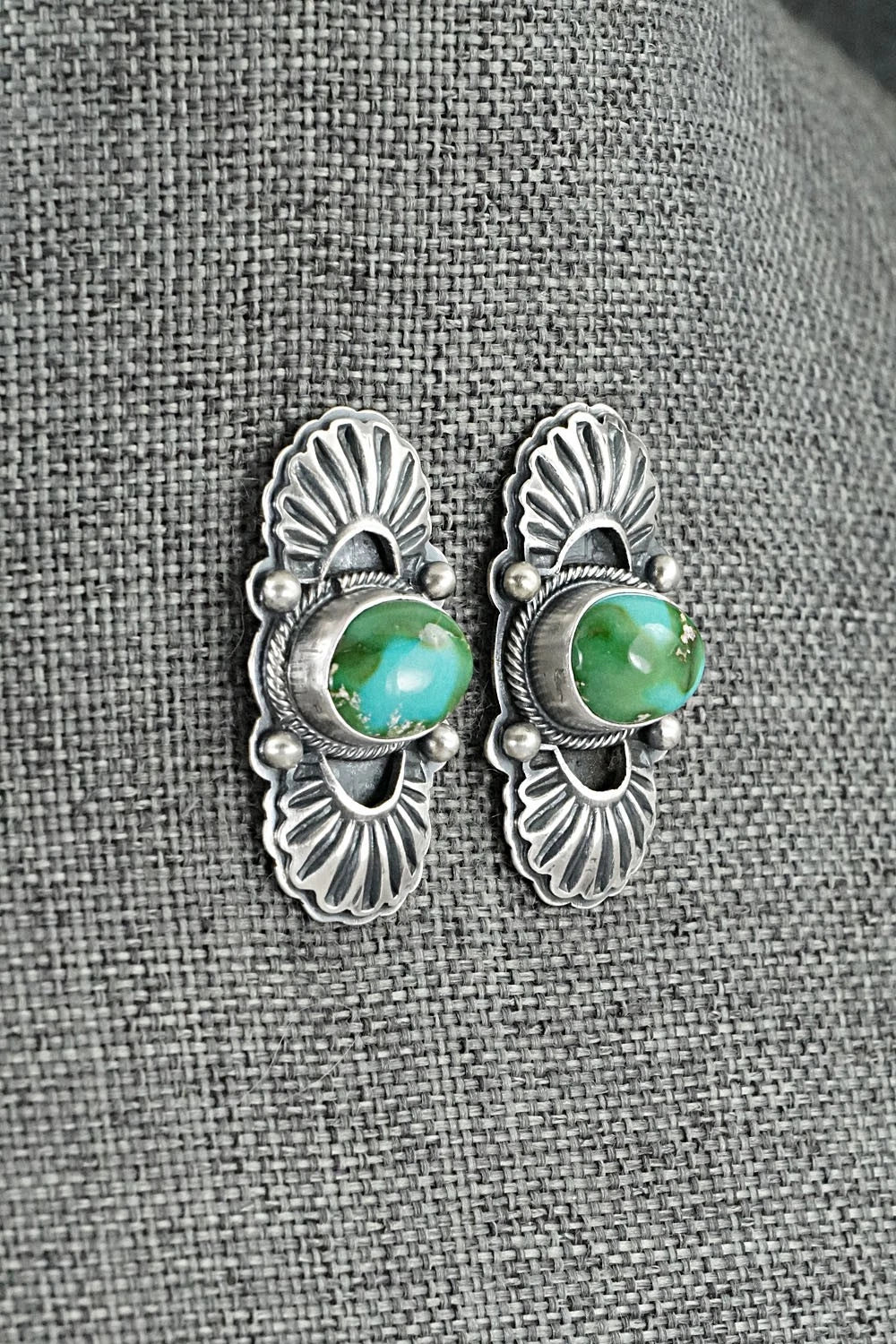 Turquoise & Sterling Silver Squash Blossom Set - Randy Boyd