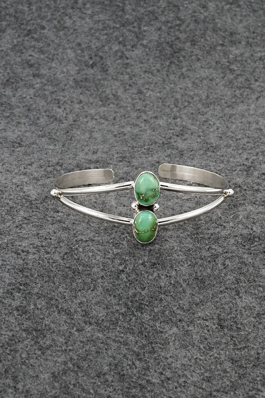 Turquoise & Sterling Silver Bracelet - Eugene Gruber