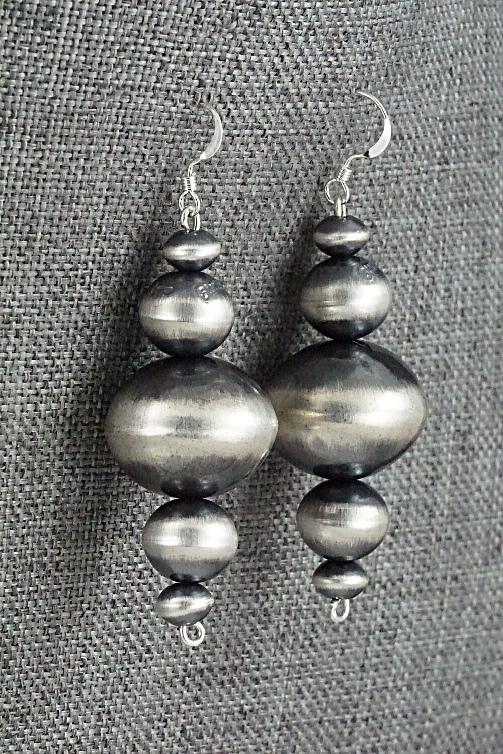Sterling Silver Navajo Pearl Earrings - Tonisha Haley
