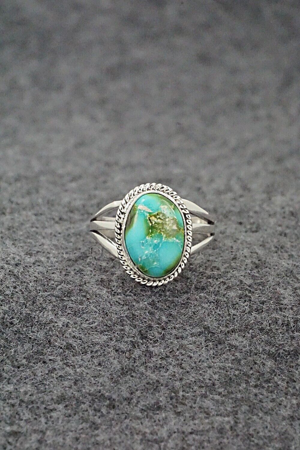 Turquoise & Sterling Silver Ring - Alice Rose Saunders - Size 7.25