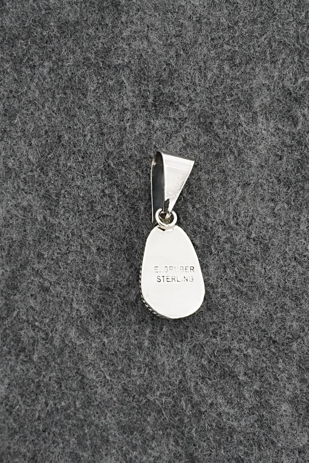 Turquoise & Sterling Silver Pendant - Eugene Gruber