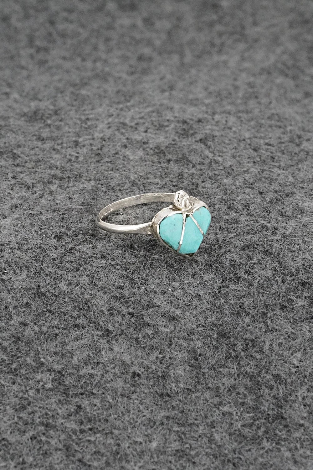 Turquoise & Sterling Silver Ring - Ola Eriacho - Size 6.75