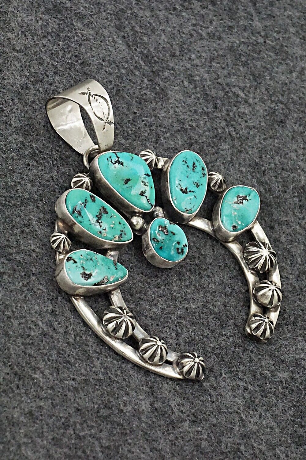 Turquoise & Sterling Silver Pendant - Darrin Livingston