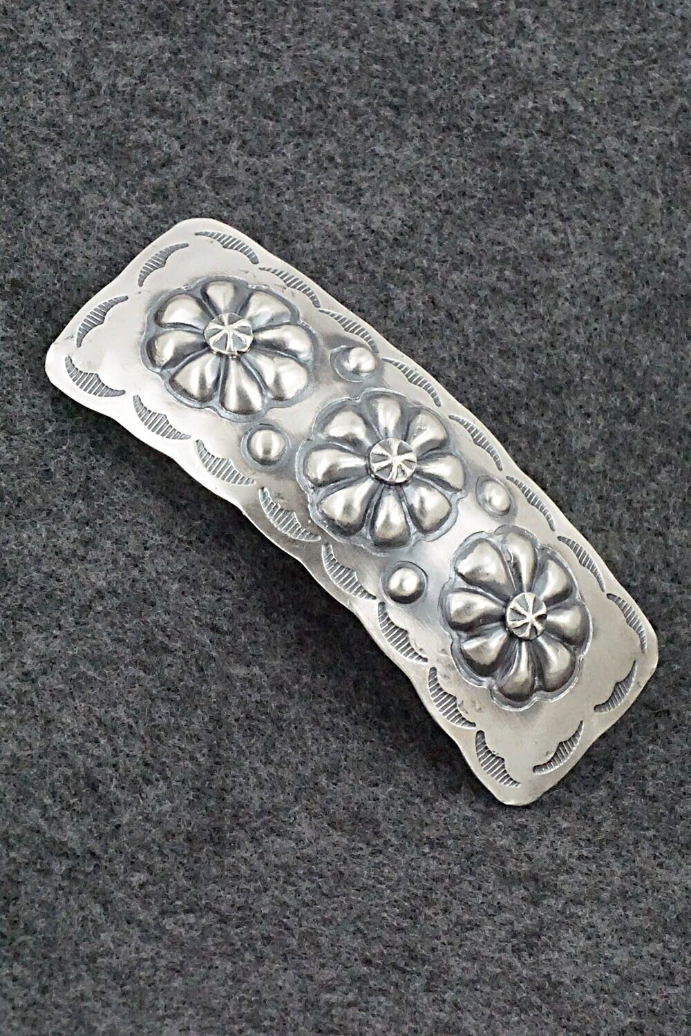 Sterling Silver Hair Barrette - Tim Yazzie