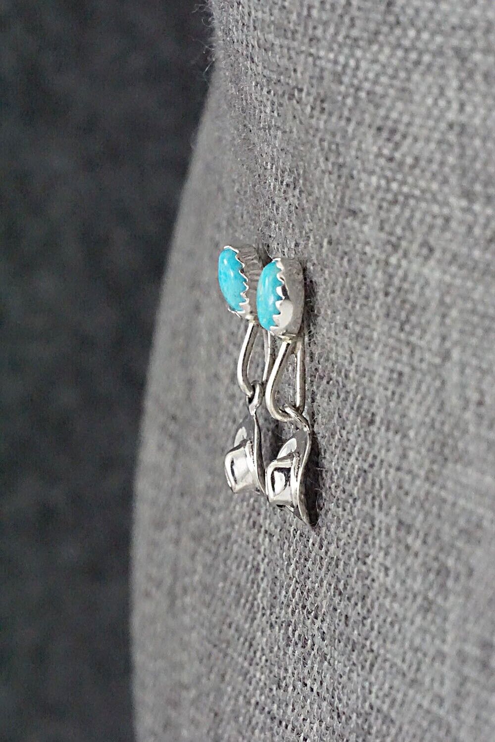 Turquoise & Sterling Silver Earrings - Sharon McCarthy