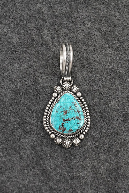 Turquoise & Sterling Silver Pendant - Michael Calladitto