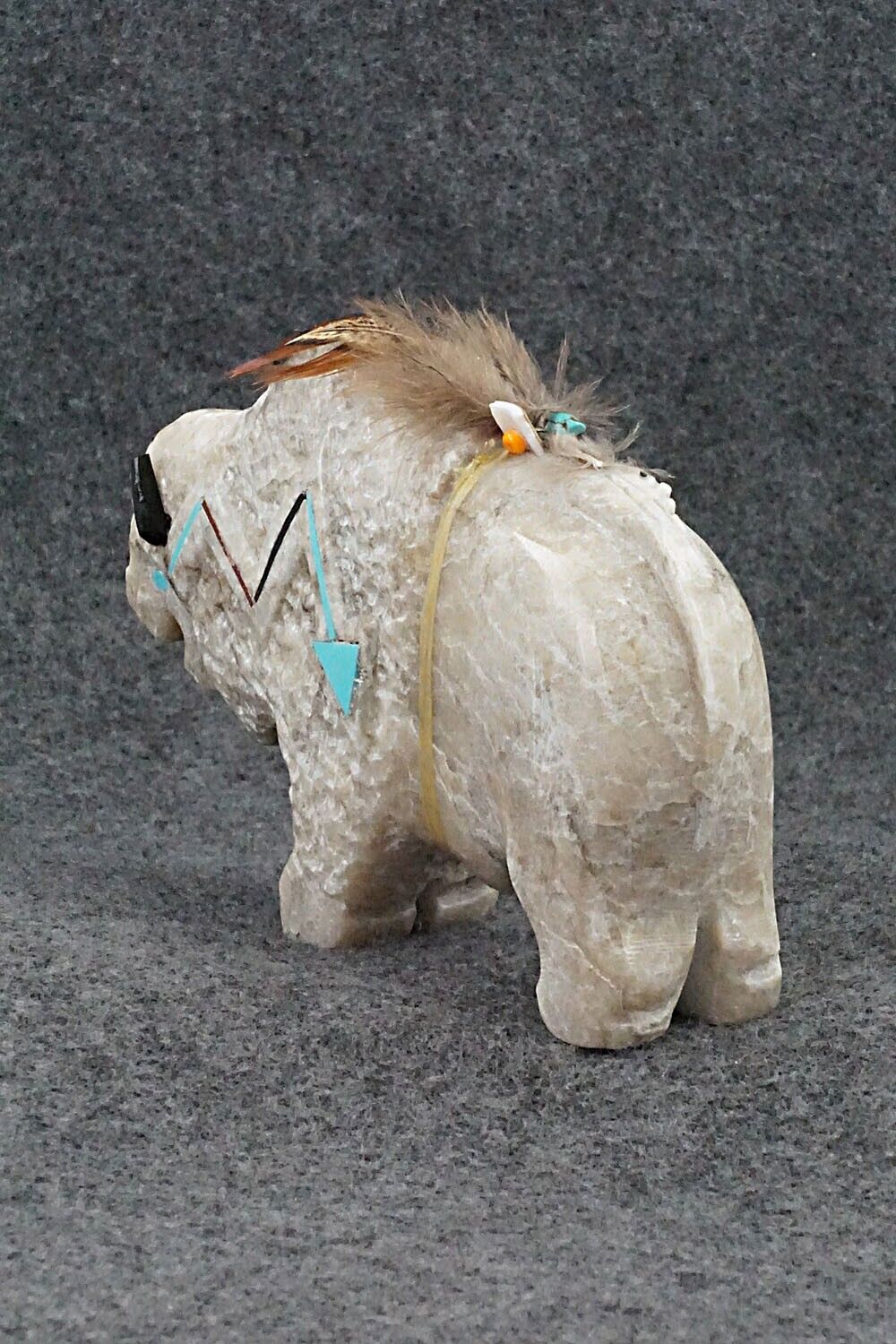 Buffalo Navajo Fetish Carving - Ben Livingston