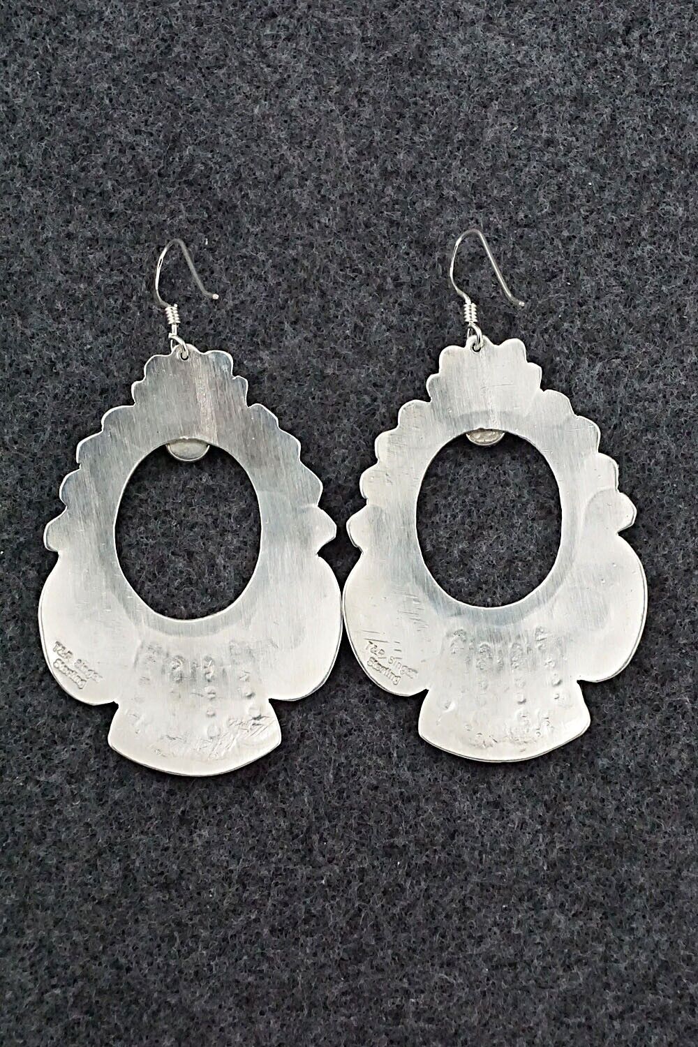 Turquoise & Sterling Silver Earrings - Rosita Singer