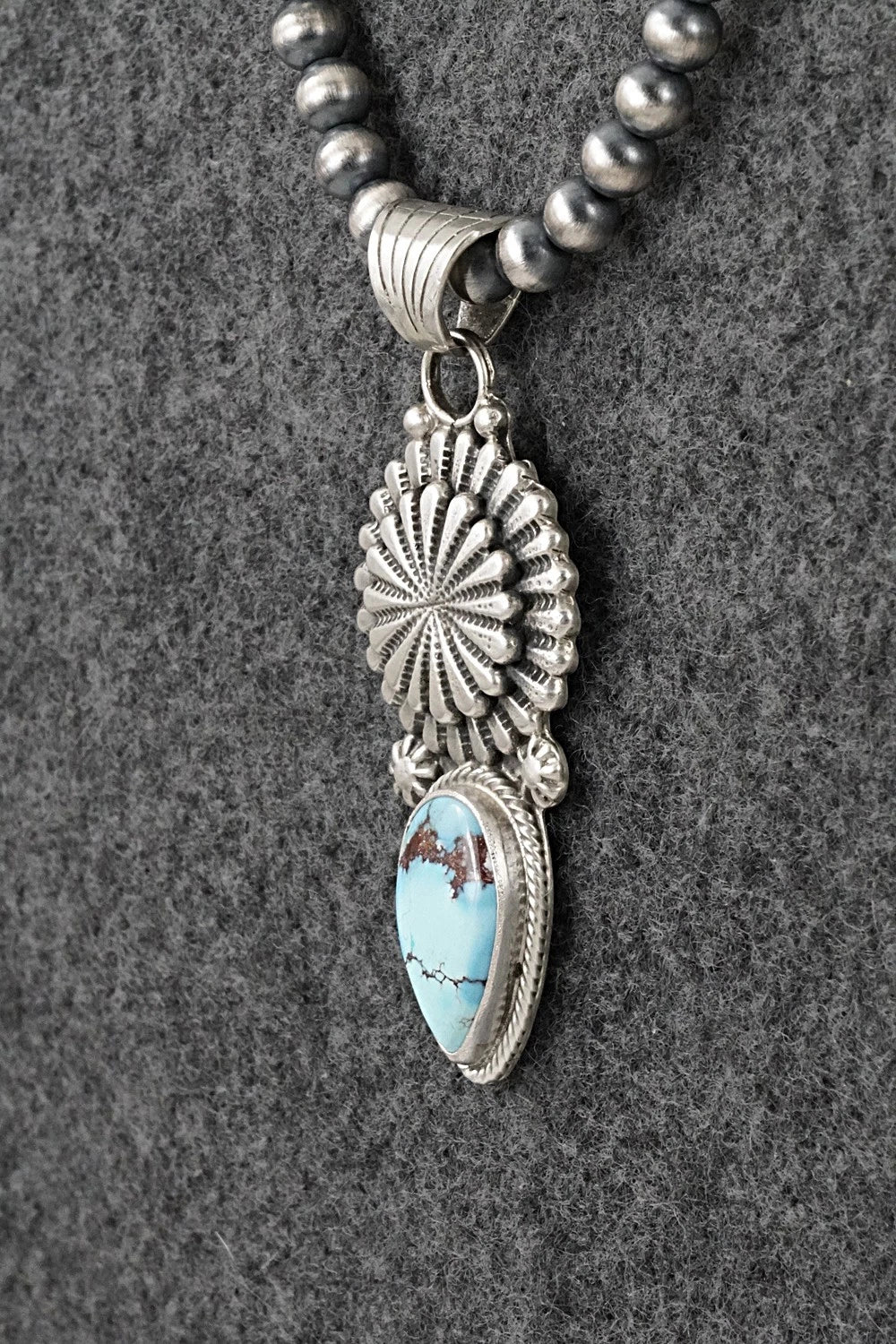 Turquoise & Sterling Silver Necklace - Sharon McCarthy
