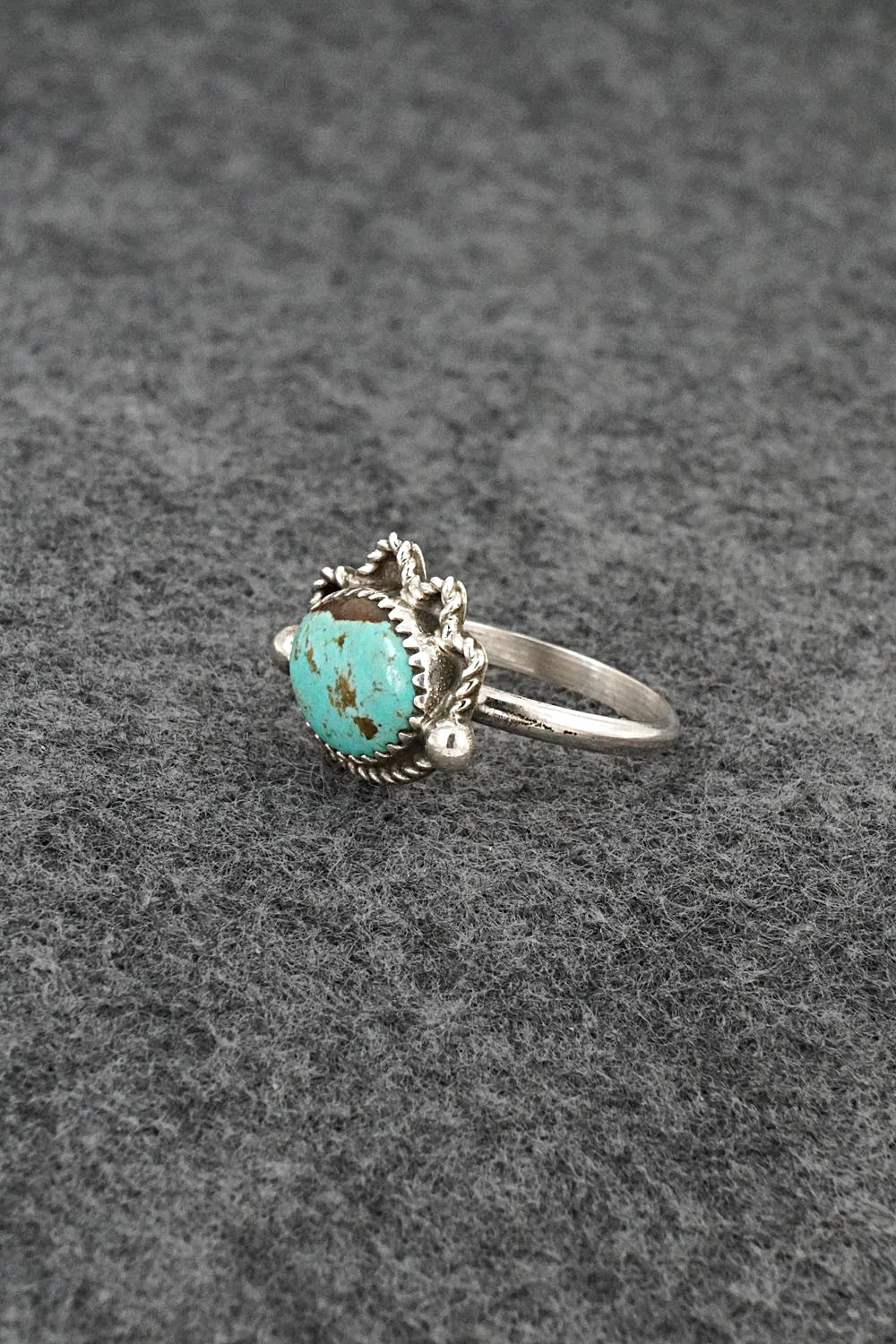 Turquoise & Sterling Silver Ring - Cody Nez - Size 7.5