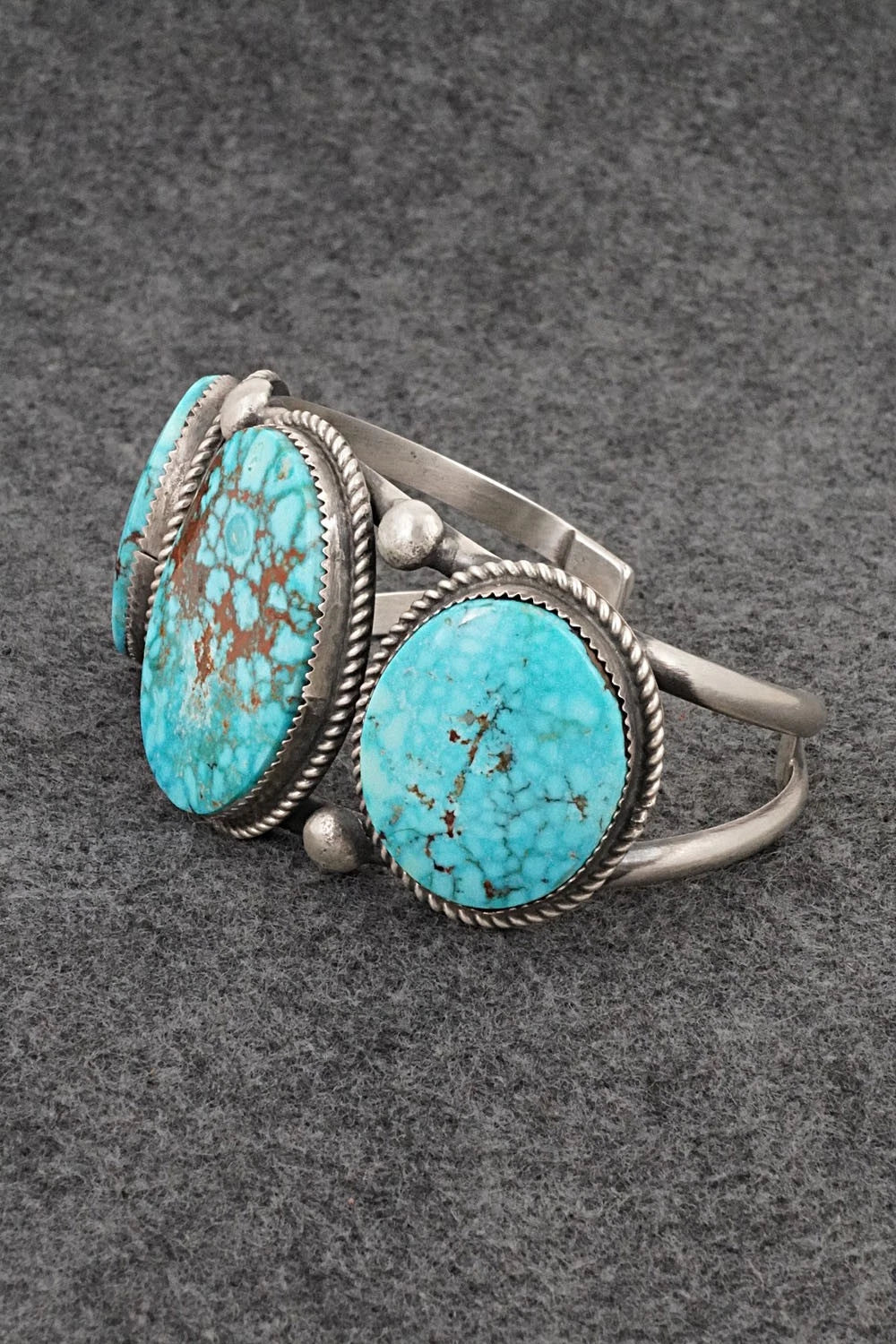 Turquoise & Sterling Silver Bracelet - Ray Nez