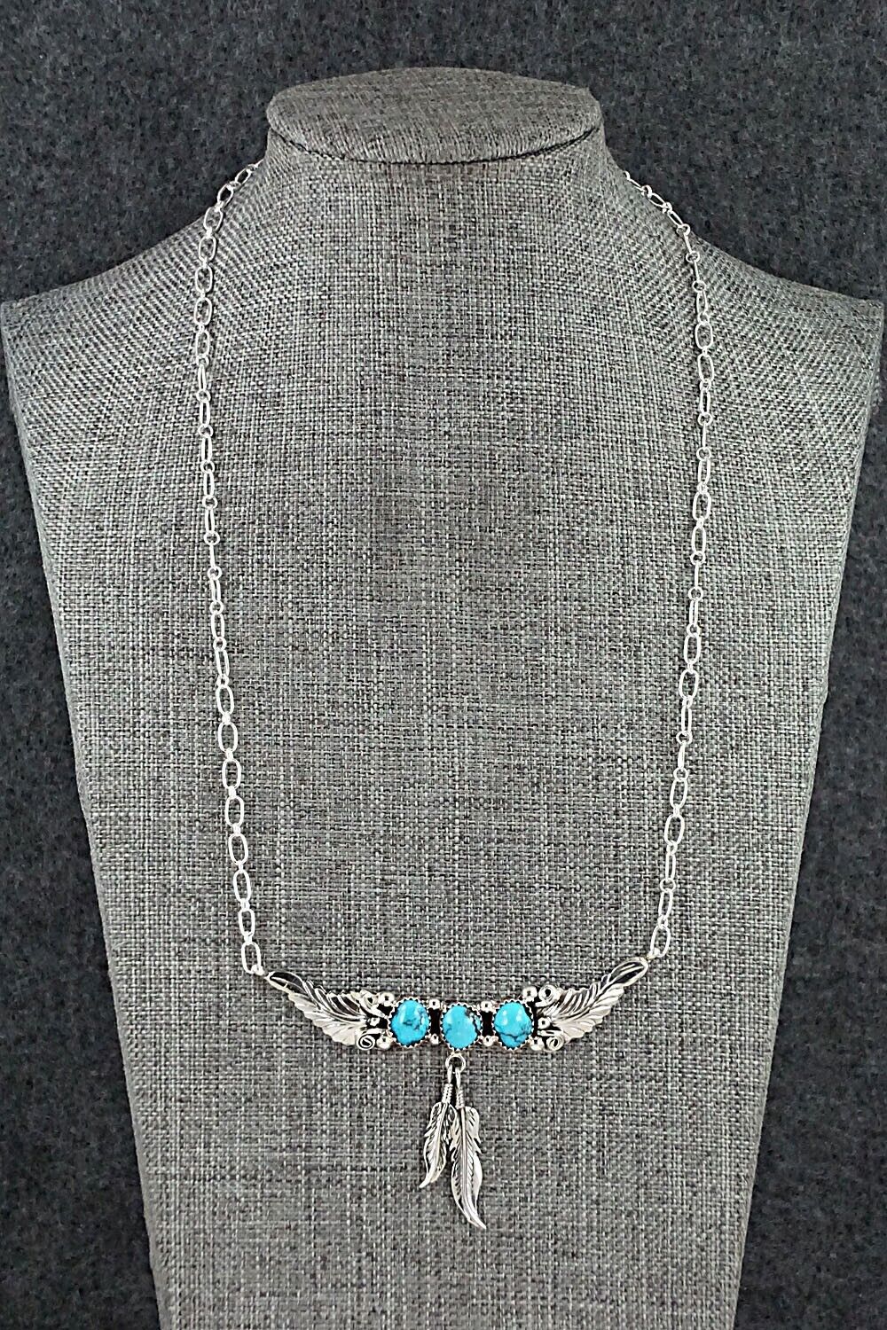 Turquoise & Sterling Silver Necklace - Sadie Jim